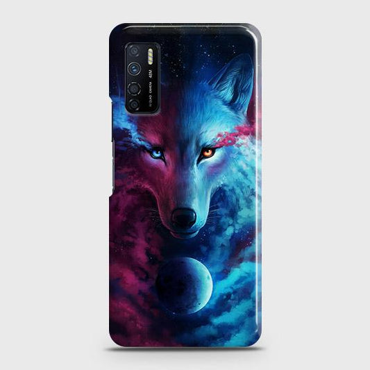 Infinix Note 7 Lite Cover - Infinity Wolf Trendy Printed Hard Case with Life Time Colors Guarantee ( Fast Delivery )