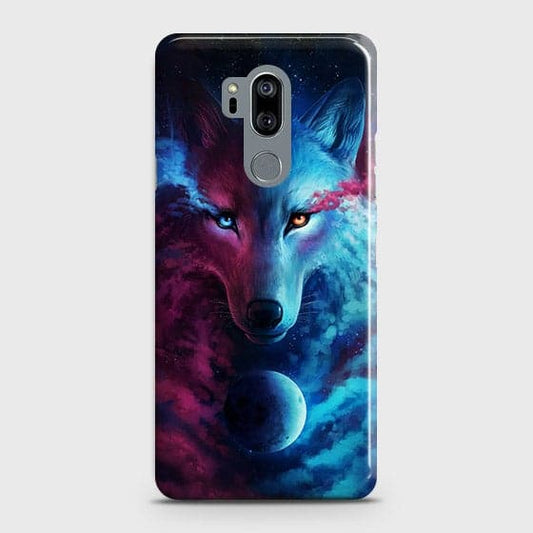 LG G7 ThinQ Cover - Infinity Wolf Trendy Printed Hard Case with Life Time Colors Guarantee ( Fast Delivery )