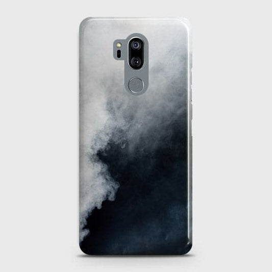 LG G7 ThinQ Cover - Matte Finish - Trendy Misty White and Black Marble Printed Hard Case with Life Time Colors Guarantee ( Fast Delivery )