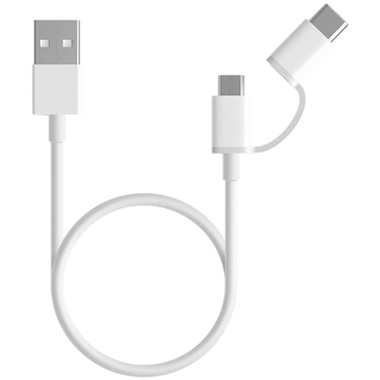 Mi 2-in-1 USB Cable (Micro USB to Type C) 100 cm - White