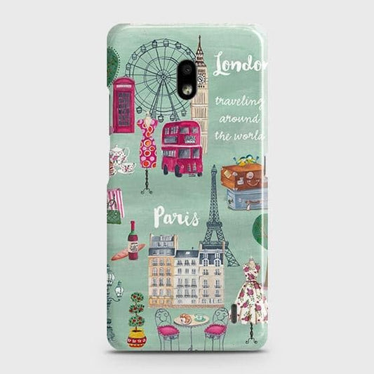 Nokia 2.2 Cover - Matte Finish - London, Paris, New York ModernPrinted Hard Case with Life Time Colors Guarantee ( Fast Delivery )