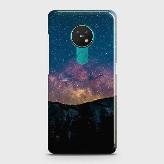 Nokia 7.2 Cover - Matte Finish - Embrace Dark Galaxy  Trendy Printed Hard Case with Life Time Colors Guarantee ( Fast Delivery )
