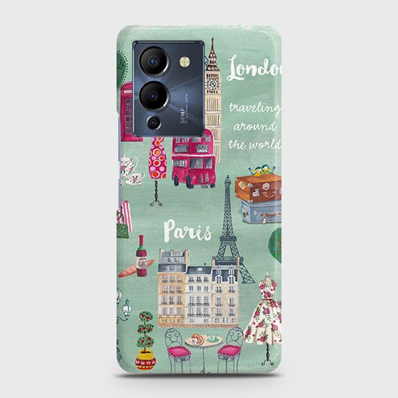 Infinix Note 12 G96 Cover - Matte Finish - London, Paris, New York ModernPrinted Hard Case with Life Time Colors Guarantee (Fast Delivery)