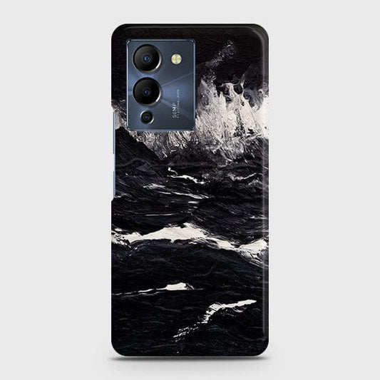 Infinix Note 12 G96 Cover - Black Ocean Marble Trendy Printed Hard Case with Life Time Colors Guarantee (Fast Delivery)
