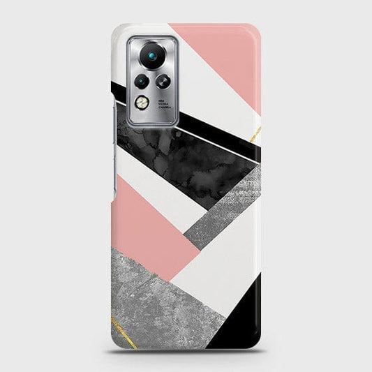 Infinix Note 12 G88 Cover - Geometric Luxe Marble Trendy Printed Hard Case with Life Time Colors Guarantee (Fast Delivery)