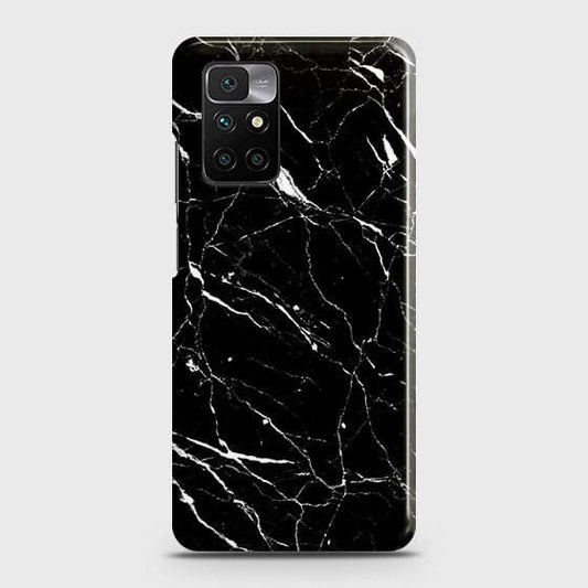 Xiaomi Redmi 10 2022 Cover - Trendy Black Marble Printed Hard Case with Life Time Colors Guarante (Fast Delivery)