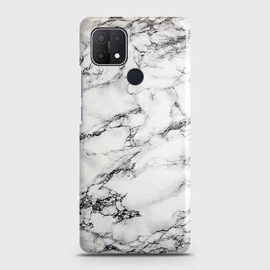 Oppo A35 Cover - Matte Finish - Trendy Mysterious White Marble Printed Hard Case with Life Time Colors Guarantee b43 ( Fast Delivery )