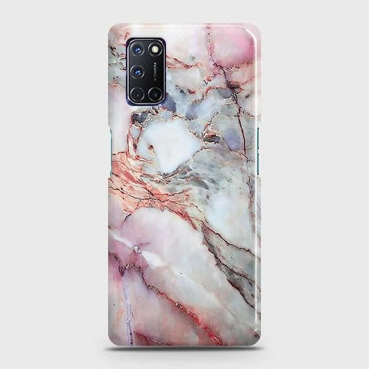 Oppo A92 Cover - Violet Sky Marble Trendy Printed Hard Case with Life Time Colors Guarantee (Fast Delivery)