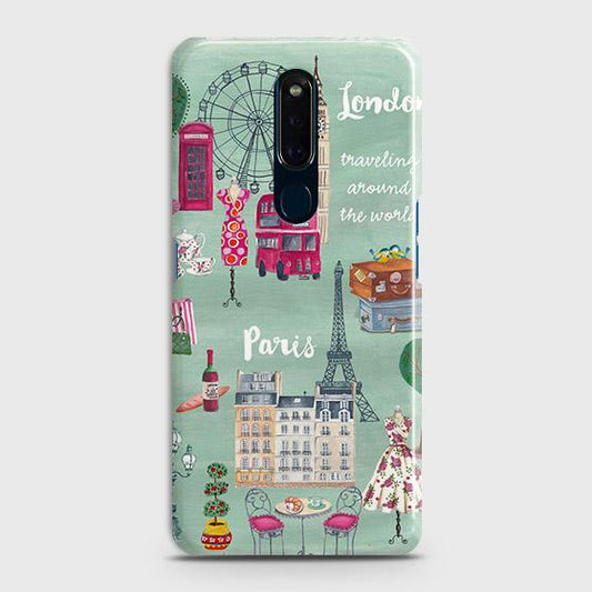 Oppo A9 Cover - Matte Finish - London, Paris, New York ModernPrinted Hard Case with Life Time Colors Guarantee ( Fast Delivery )