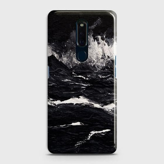 Oppo A9 / A9x Cover - Black Ocean Marble Trendy Printed Hard Case with Life Time Colors Guarantee (Fast Delivery)