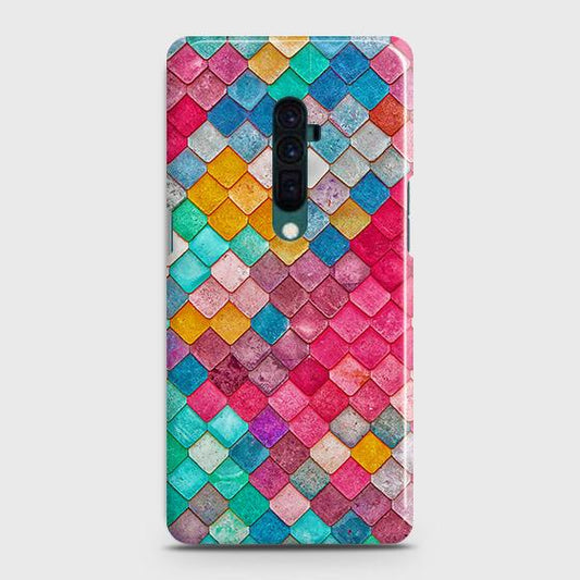 Oppo Reno 10x zoom Cover - Chic Colorful Mermaid Printed Hard Case with Life Time Colors Guarantee (1) ( Fast Delivery )