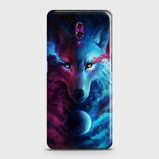 Oppo Reno Cover - Infinity Wolf Trendy Printed Hard Case with Life Time Colors Guarant (Fast Delivery)