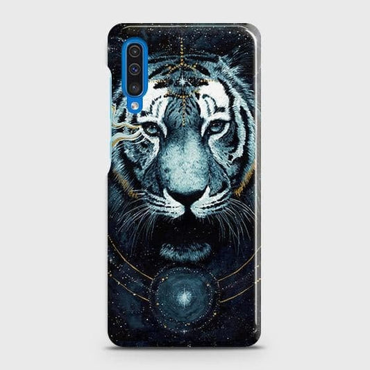 SAMSUNG GALAXY A50s Cover - Vintage Galaxy Tiger Printed Hard Case with Life Time Colors Guarantee ( Fast Delivery )