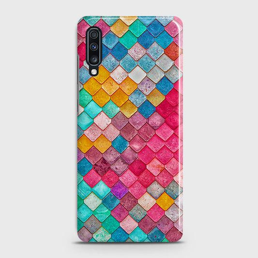 Samsung Galaxy A70s Cover - Chic Colorful Mermaid Printed Hard Case with Life Time Colors Guarantee ( Fast Delivery )