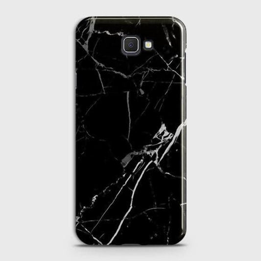 Samsung Galaxy J4 Core Cover - Black Modern Classic Marble Printed Hard Case with Life Time Colors Guarantee (Fast Delivery)