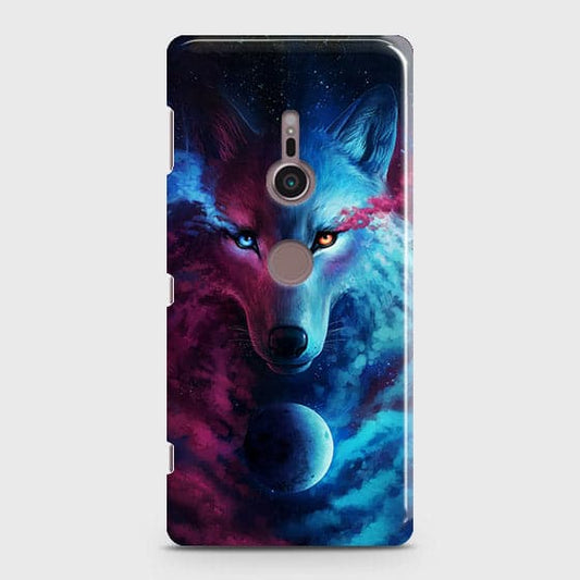 Sony Xperia XZ3 Cover - Infinity Wolf Trendy Printed Hard Case with Life Time Colors Guarantee ( Fast Delivery )