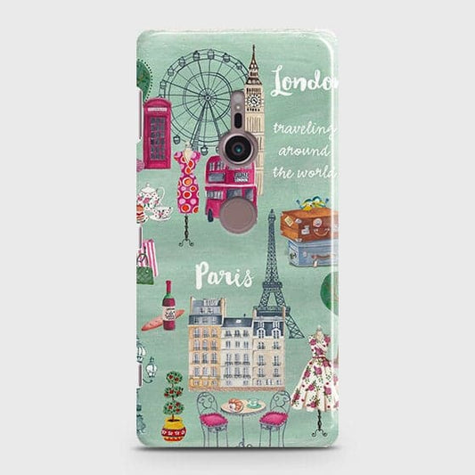 Sony Xperia XZ3 Cover - Matte Finish - London, Paris, New York ModernPrinted Hard Case with Life Time Colors Guarantee ( Fast Delivery )