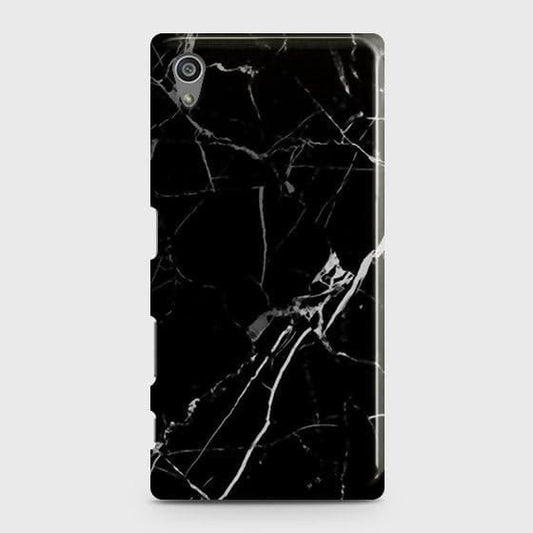 Sony Xperia Z5 Cover - Black Modern Classic Marble Printed Hard Case with Life Time Colors Guarantee b51 ( Fast Delivery )