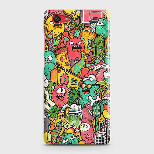 Vivo Y71 Cover - Matte Finish - Candy Colors Trendy Sticker Collage Printed Hard Case with Life Time Colors Guarantee(1) ( Fast Delivery )