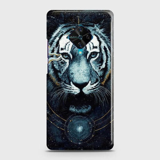 Vivo S1 Pro Cover - Vintage Galaxy Tiger Printed Hard Case with Life Time Colors Guarantee(1b28) ( Fast Delivery )