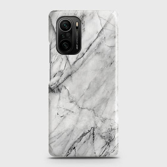 Xiaomi Poco F3 Cover - Matte Finish - Trendy White Marble Printed Hard Case with Life Time Colors Guarantee (Fast Delivery)