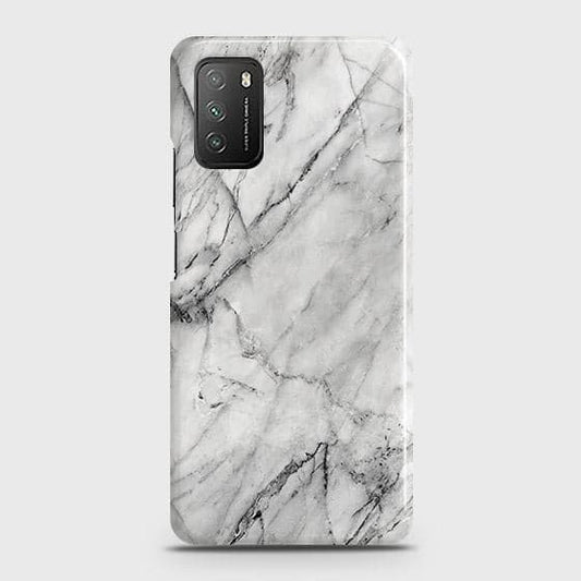 Xiaomi Redmi Note9 4G Cover - Matte Finish - Trendy White Marble Printed Hard Case with Life Tie Colors Guarantee b62 ( Fast Delivery )