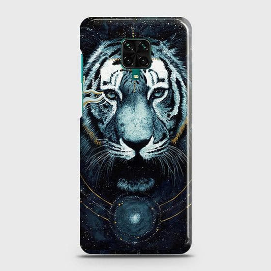 Xiaomi Redmi Note 9S Cover - Vintage Galaxy Tiger Printed Hard Case with Life Time Colors Guarantee ( Fast Delivery )