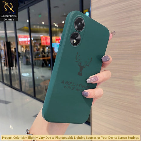 Oppo A38 Cover - ONation Bold Series - HQ Liquid Silicone Elegant Colors Camera Protection Soft Case