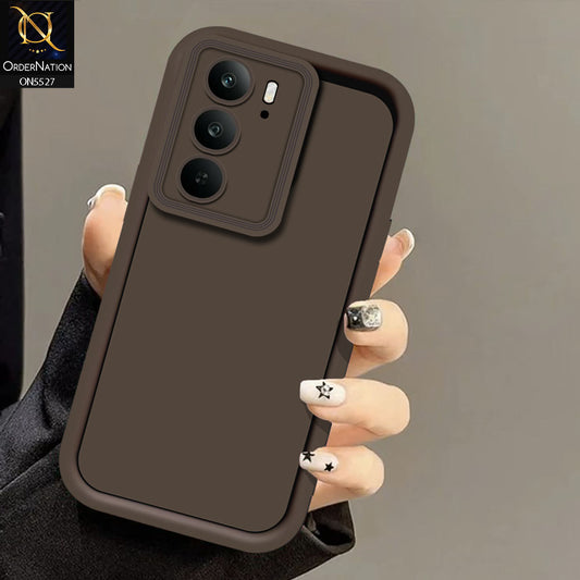 Realme C75 Cover - Brown -Soft Silicone Case With Round Bumper Matte TPU Shockproof Cover