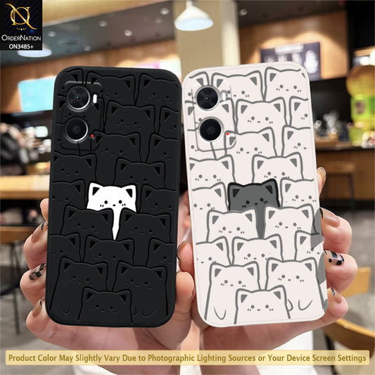 Oppo A76 Cover - ONation Be Different Series - HQ Liquid Silicone Elegant Colors Camera Protection Soft Case