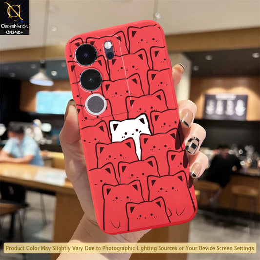 Vivo V29 Pro Cover - ONation Be Different Series - HQ Liquid Silicone Elegant Colors Camera Protection Soft Case (Fast Delivery)(M)