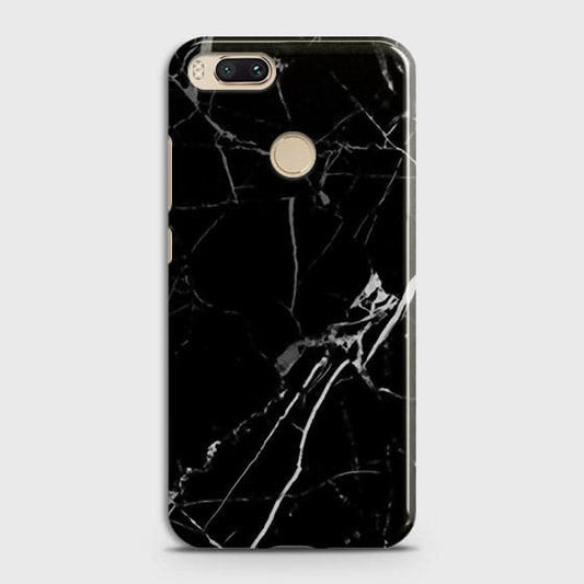 Xiaomi Mi A1 - Black Modern Classic Marble Printed Hard Case (Fast Delivery)