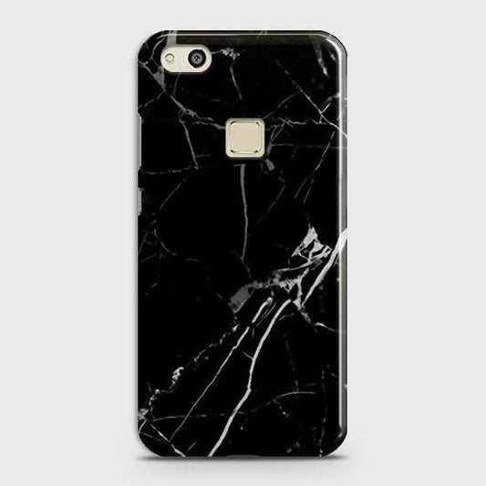 Huawei P10 Lite - Black Modern Classic Marble Printed Hard Case ( Fast Delivery )