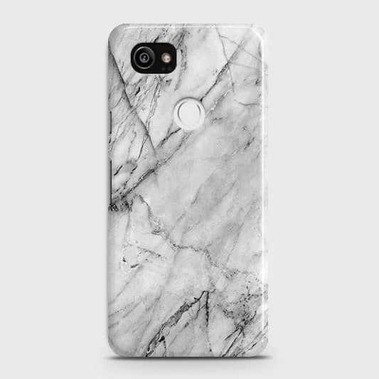 Google Pixel 2 XL Cover - Matte Finish - Trendy White Floor Marble Printed Hard Case with Life Time Colors Guarantee - D2 ( Fast Delivery )