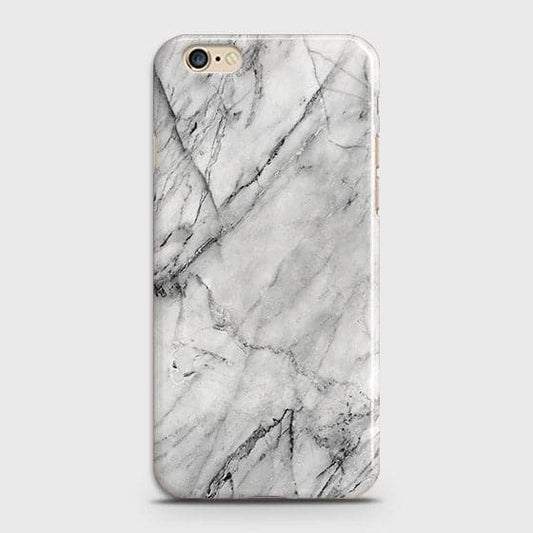 iPhone 6 & iPhone 6S Cover - Matte Finish - Trendy White Floor Marble Printed Hard Case with Life Time Colors Guarantee ( Fast Delivery )