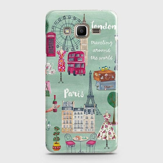 Samsung Galaxy Grand Prime / Grand Prime Plus / J2 Prime Cover - Matte Finish - London, Paris, New York Modern Printed Hard Case With Life Time Colors Guarantee B82 ( Fast Delivery )