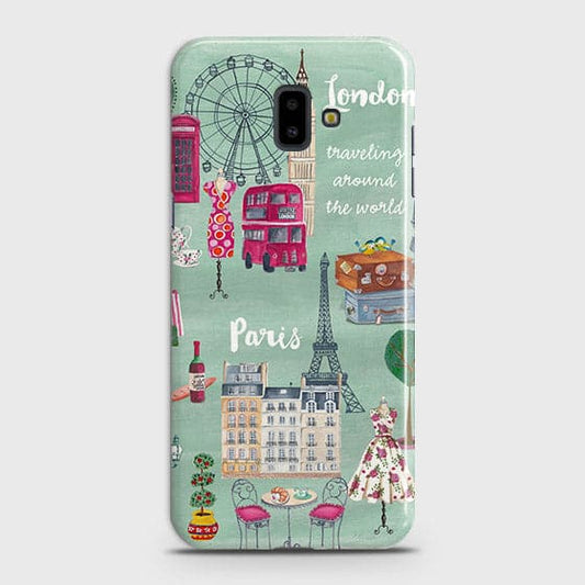 Samsung J6 Plus 2018 Cover - Matte Finish - London, Paris, New York Modern Printed Hard Case With Life Time Colors Guarante (Fast Delivery)