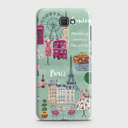 Samsung Galaxy J7 Prime 2 Cover - Matte Finish - London, Paris, New York Modern Printed Hard Case With Life Time Colors Guarantee
