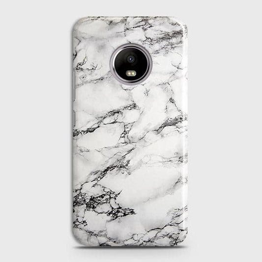 Motorola E4 Plus Cover - Matte Finish - Trendy Mysterious White Marble Printed Hard Case with Life Time Colors Guarantee (Fast Delivery)