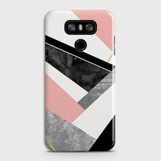 LG G6 Cover - Geometric Luxe Marble Trendy Printed Hard Case With Life Time Colour Guarantee ( Fast Delivery )