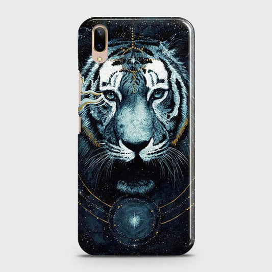 Vivo V11 Pro Cover - Vintage Galaxy Tiger Printed Hard Case with Life Time Colors Guarantee - OrderNation
