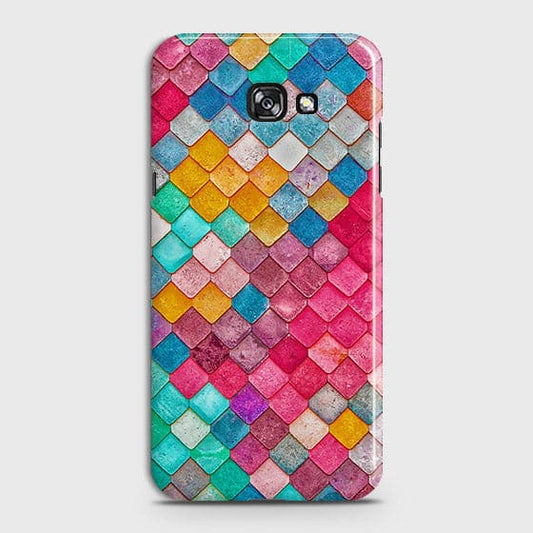 Samsung A7 2017 Cover - Chic Colorful Mermaid Printed Hard Case with Life Time Colors Guarantee B(36) ( Fast Delivery )