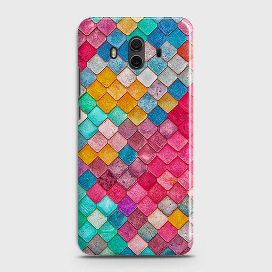 Huawei Mate 10 Cover - Chic Colorful Mermaid Printed Hard Case with Life Time Colors Guarantee b58 ( Fast Delivery )