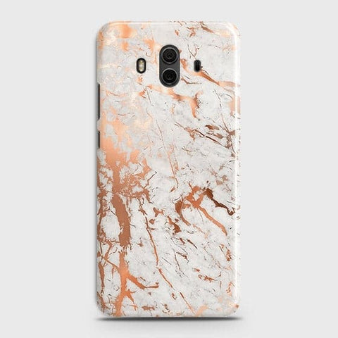 Huawei Mate 10 Cover - In Chic Rose Gold Chrome Style Printed Hard Case with Life Time Colors Guarantee (Fast Delivery)