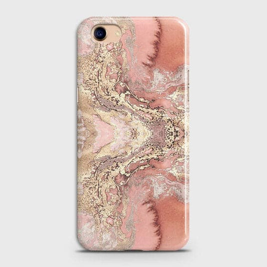 Oppo A83 Cover - Trendy Chic Rose Gold Marble Printed Hard Case with Life Time Colors Guarantee(Fast Delivery)