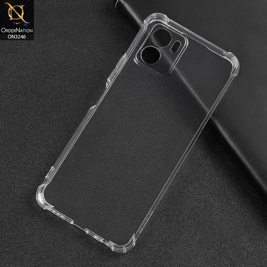 VIVO Y15s Cover - Soft 4D Design Shockproof Silicone Transparent Clear Camera Protection Case