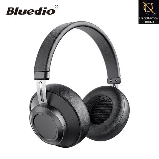 Bluedio BT5 Wireless Headphone and Wired Stereo Bluetooth Over-Ear Headphone with Built-in Microphone, Suitable for Cell Phones Computer TV Laptop Travel and Work - Black