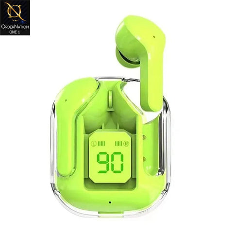 Bluetooth CY-T2 Wireless Headset, LED Display, Digital, Noise Reduction, Sports, Music Use - Green