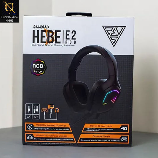 Gamdias HEBE E2 Stereo Lighting Gaming Headset ( Not Wireless/Bluetooth )