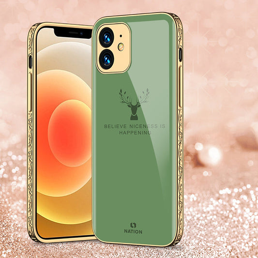 iPhone 11 Cover - Nice Series - Premium Electroplated Shutterproof Case Soft Silicon Borders Case (Fast Delivery))